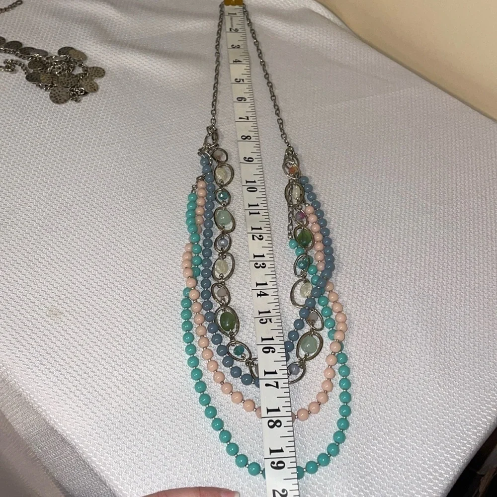 Premier designs womens necklace statement multi strand sugar rush vintage chunky